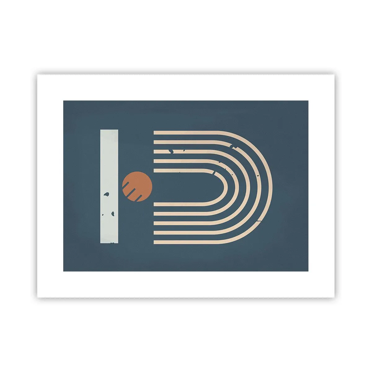 Poster - Geometrie op de granaatappel - 40x30 cm