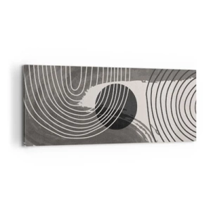 Schilderen op canvas - Het ovaal wint - 100x40 cm