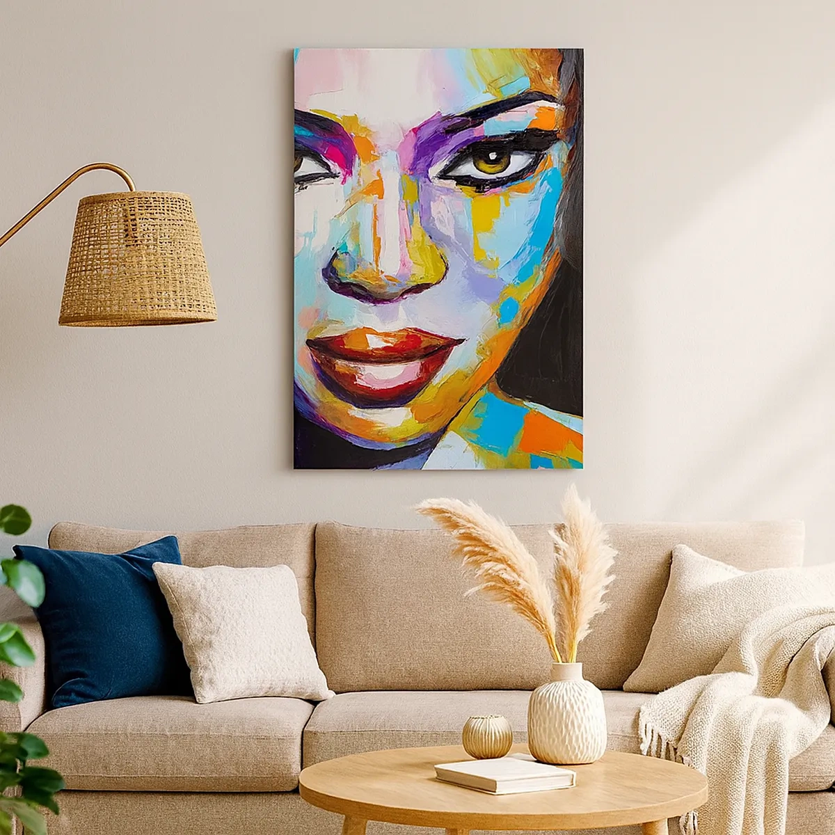 Schilderen op canvas - Het is onmogelijk om je ogen af ​​te houden - 50x70 cm