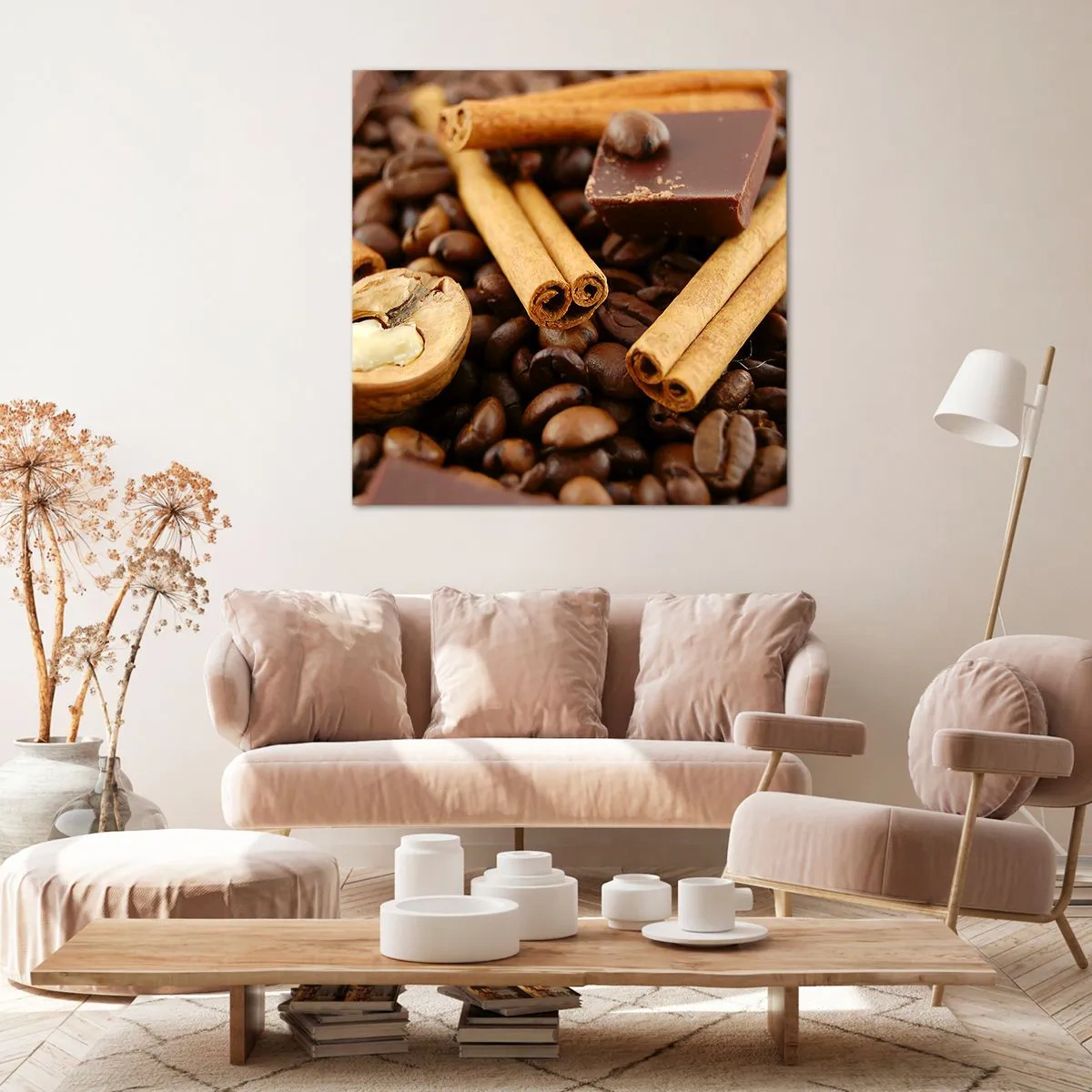 Schilderen op canvas - Concert van aroma's - 40x40 cm