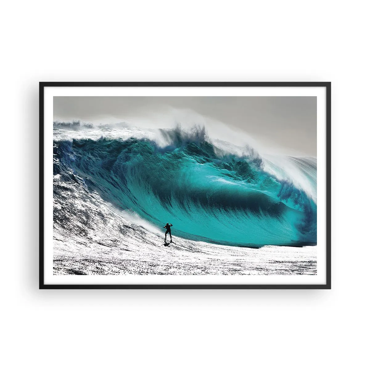 Poster in een zwarte lijst - Uitdaging aanvaard - 100x70 cm