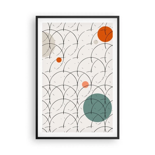 Poster in een zwarte lijst - In de pop-art-sfeer - 61x91 cm