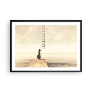 Poster in een zwarte lijst - Een magische reis - 70x50 cm