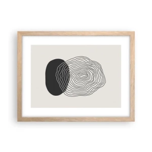Een poster in een licht eiken lijst - Duur en spiertrekkingen - 40x30 cm