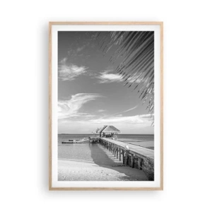 Een poster in een licht eiken lijst - Herinnering of droom? - 61x91 cm