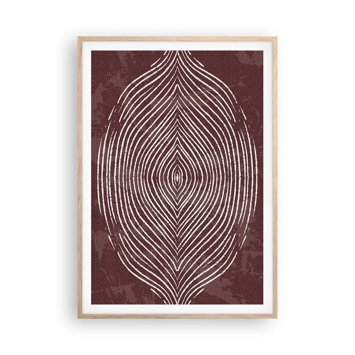 Een poster in een licht eiken lijst - De ruimte spreekt - 70x100 cm