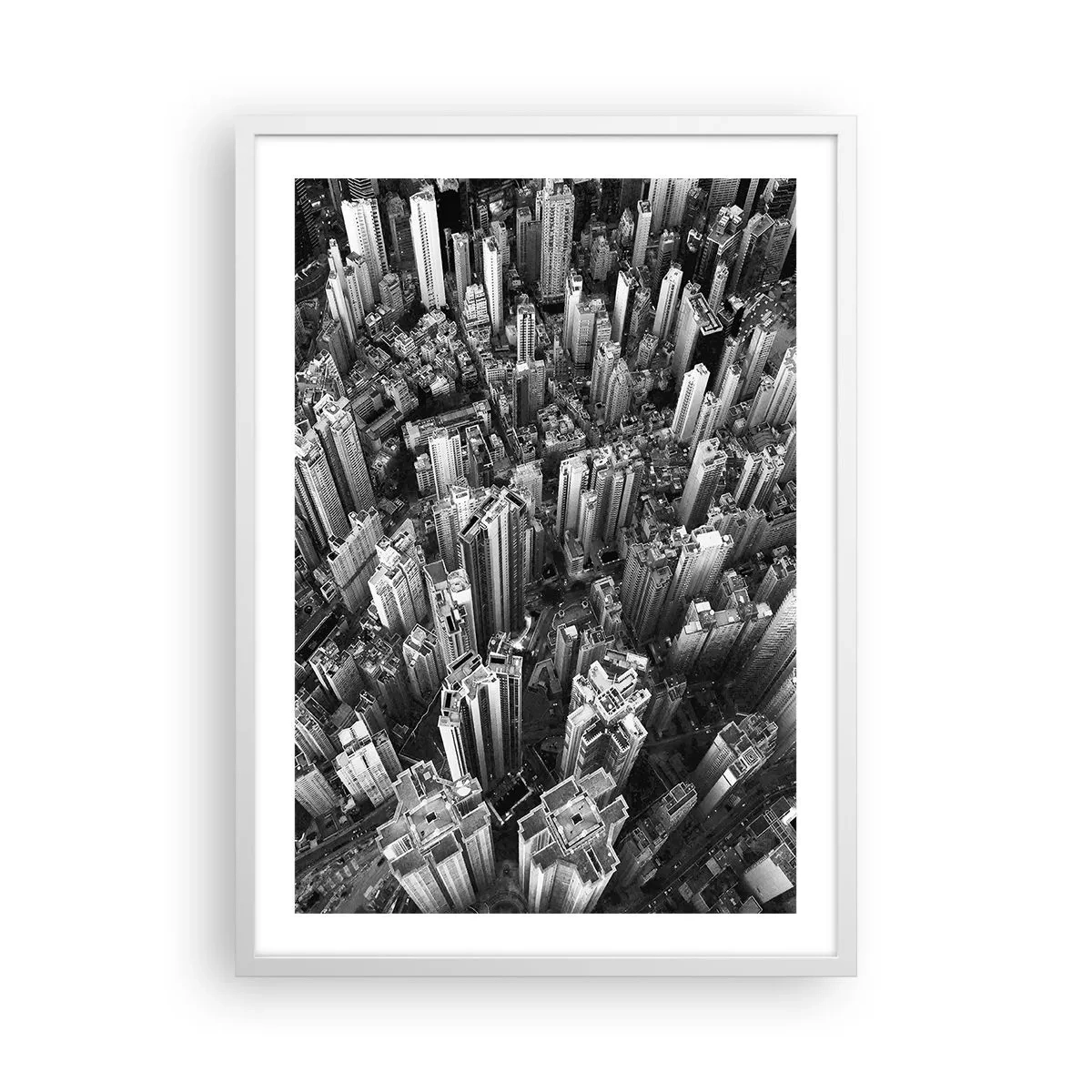 Poster in een witte lijst - Nog steeds hoger en hoger - 50x70 cm