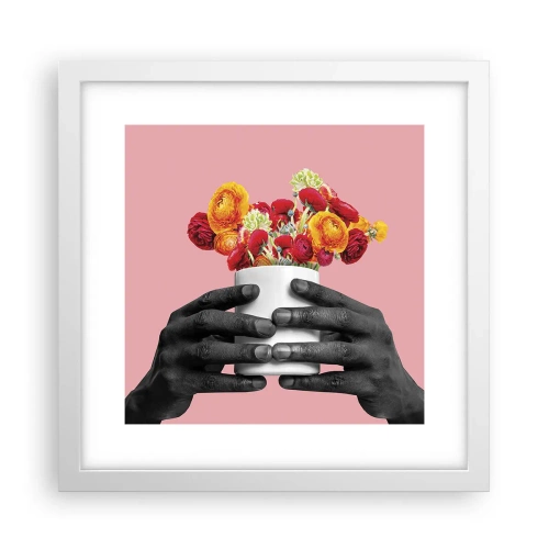 Poster in een witte lijst - De apotheose van het leven - 30x30 cm