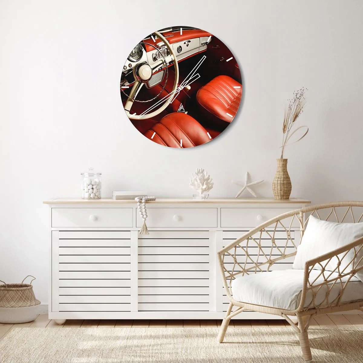 Wandklok - Klok - Vintage luxe - 40x40 cm