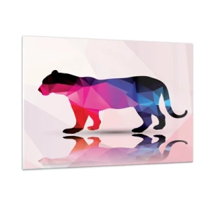 Schilderen op glas - Dimenten panter - 120x80 cm