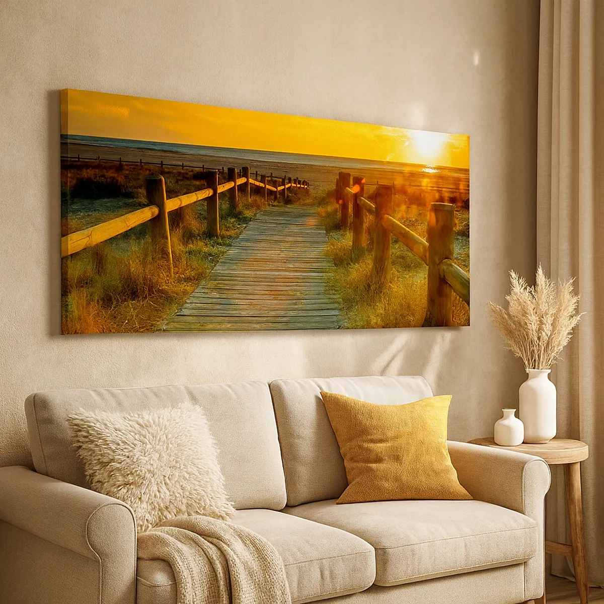 Schilderen op canvas - Badend in oud goud - 30x30 cm