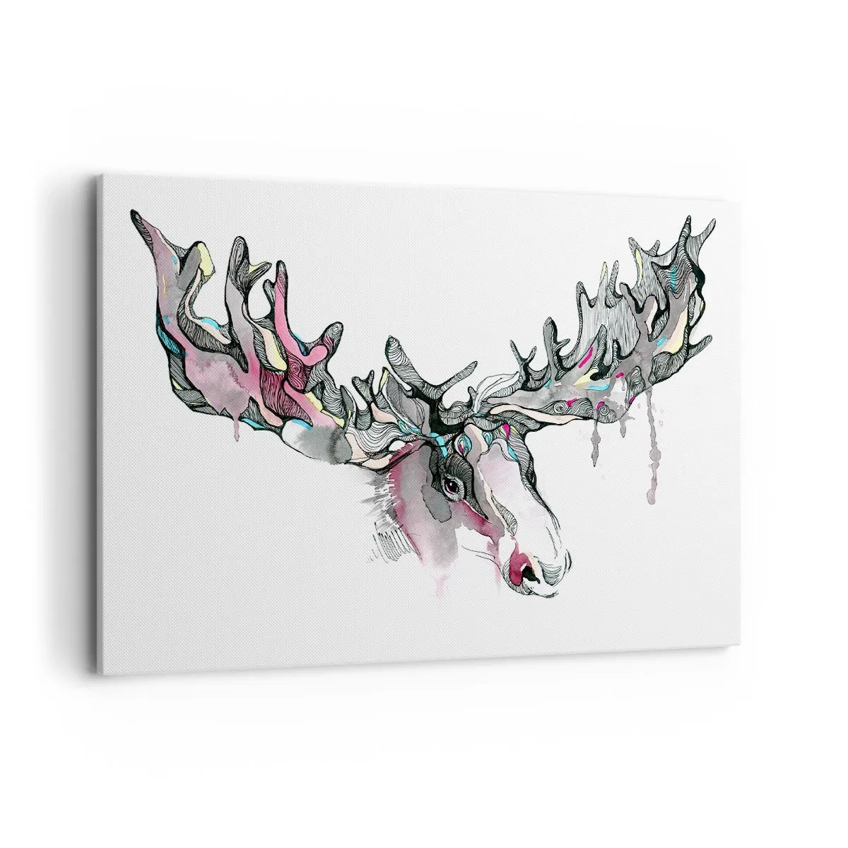 Schilderen op canvas - Kroon van de boskoning - 120x80 cm