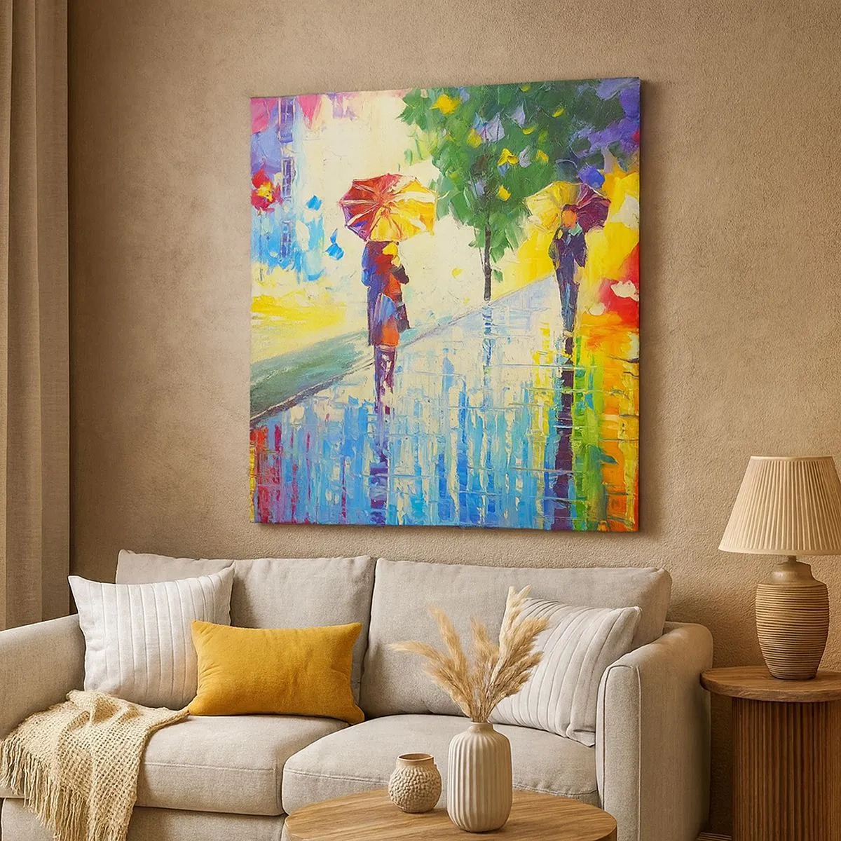 Schilderen op canvas - Nu is het helemaal duidelijk - 30x30 cm