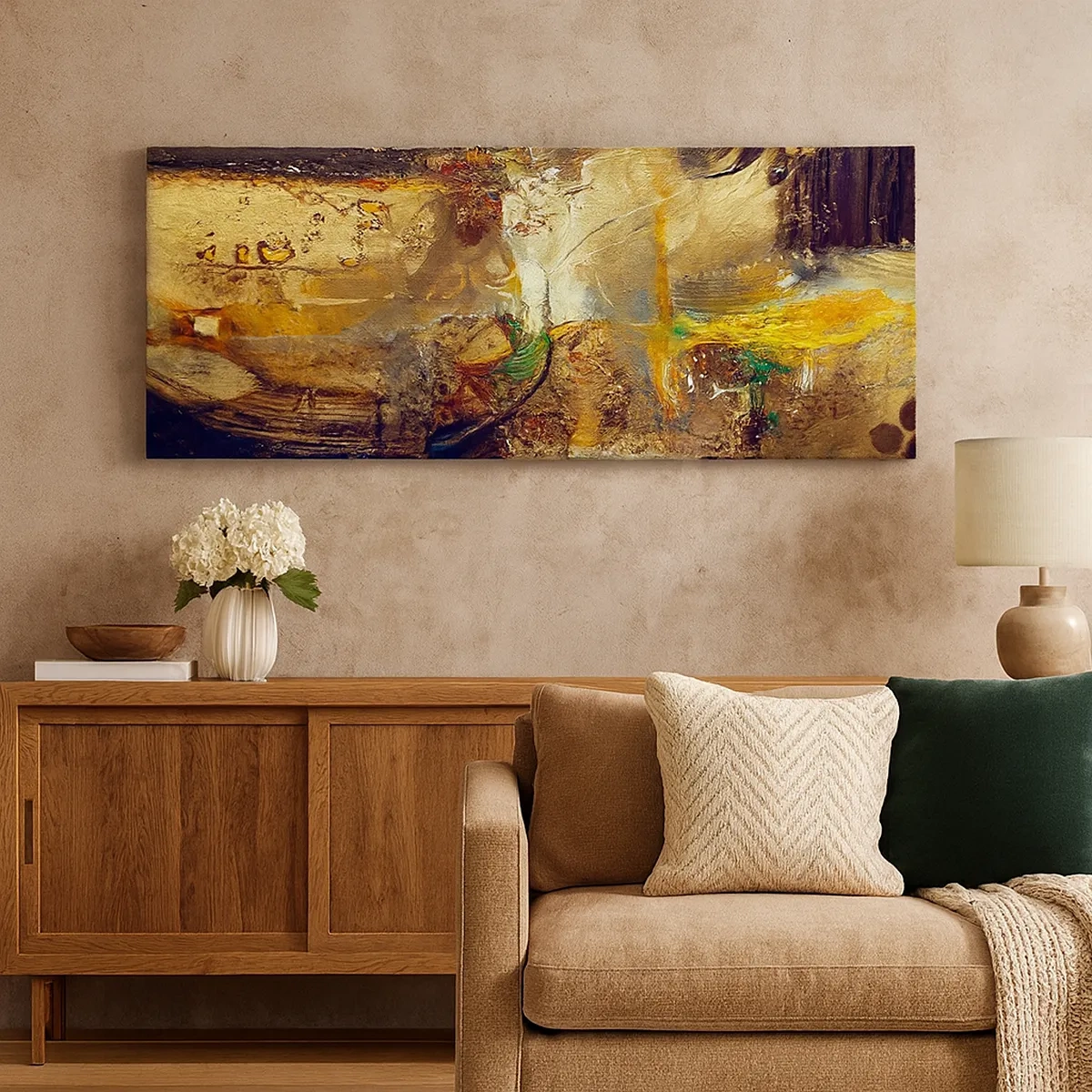 Schilderen op canvas - Koud, warmer, heet - 30x30 cm