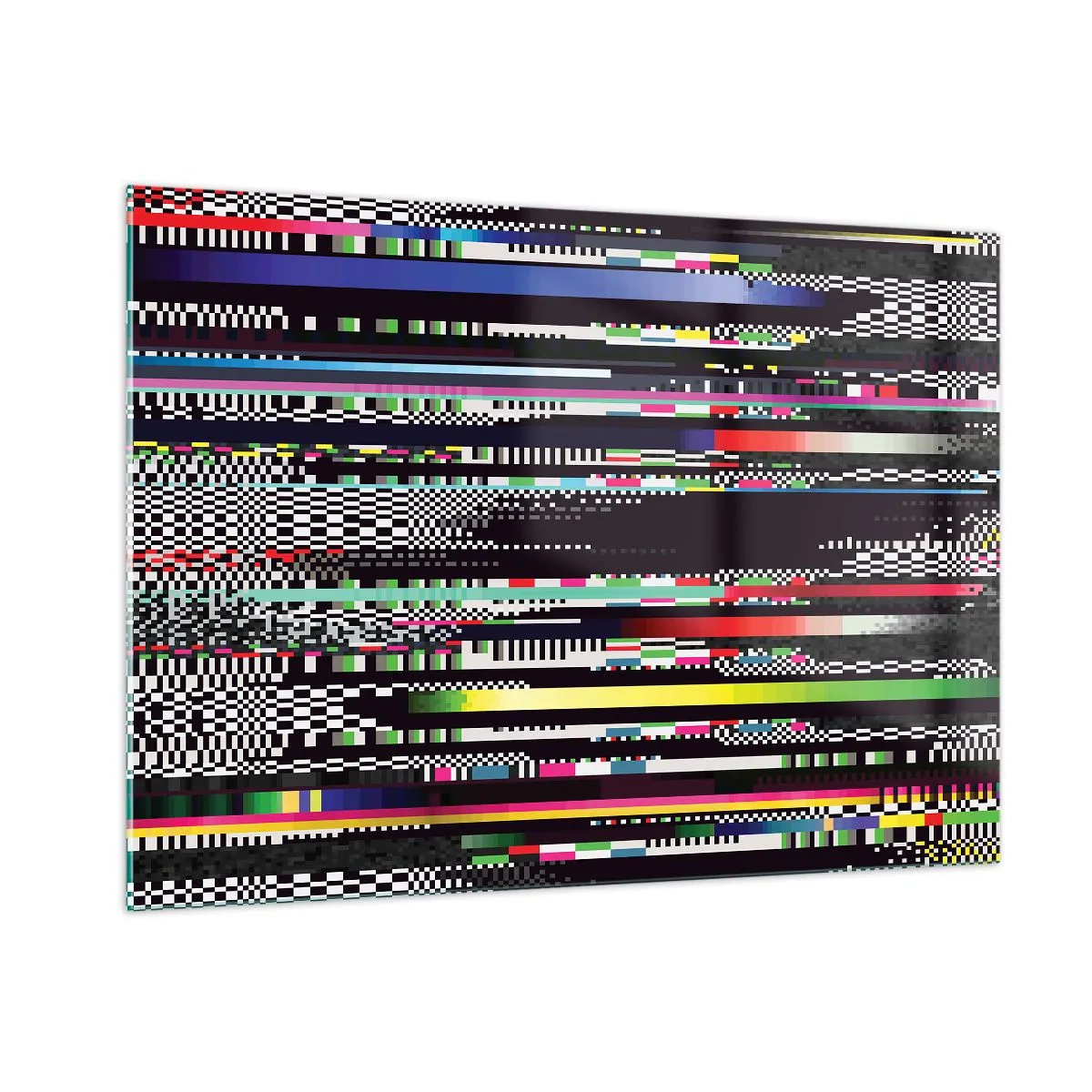 Schilderen op glas - Het controlebeeld van de werkelijkheid - 100x70 cm