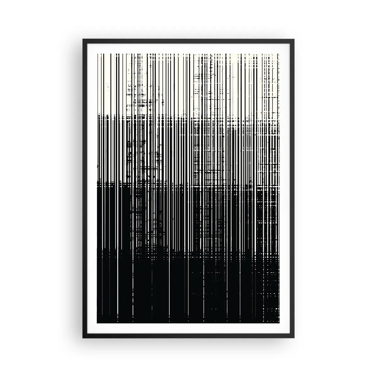 Poster in een zwarte lijst - Golven en vibraties - 70x100 cm