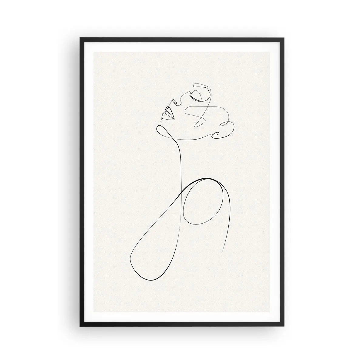 Poster in een zwarte lijst - Loopt in dromen - 70x100 cm