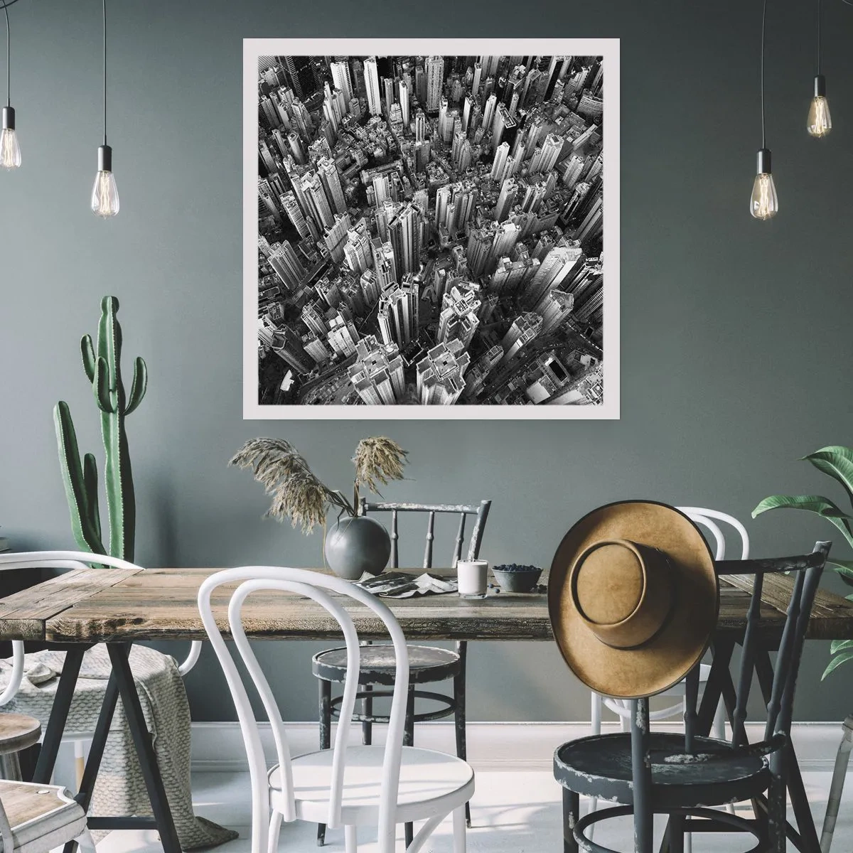 Poster - Nog steeds hoger en hoger - 60x60 cm