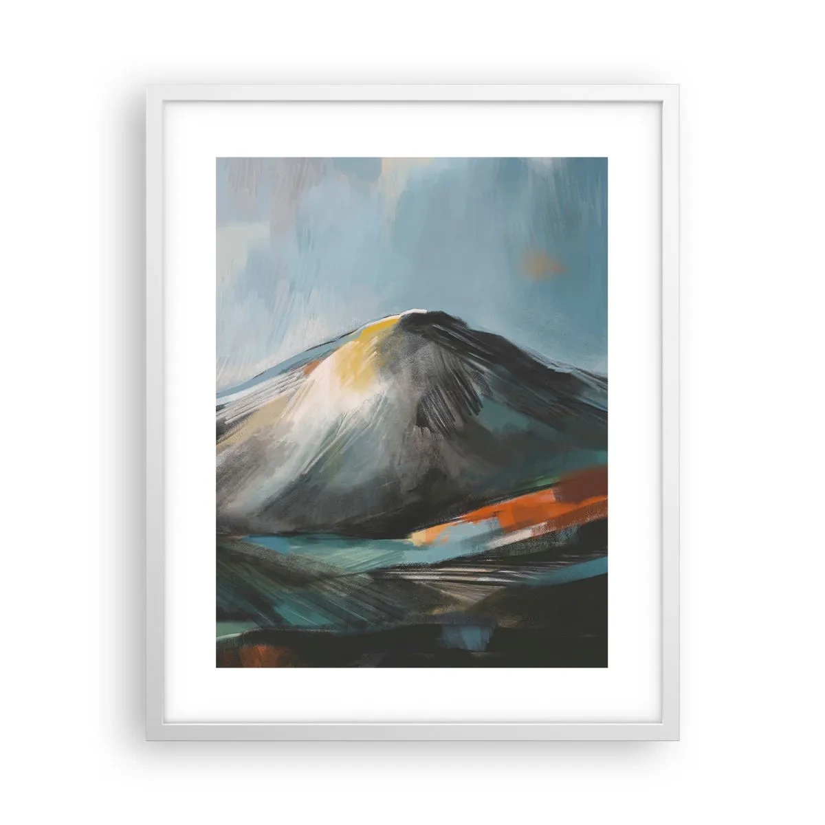 Poster in een witte lijst - Ruw en prachtig - 40x50 cm