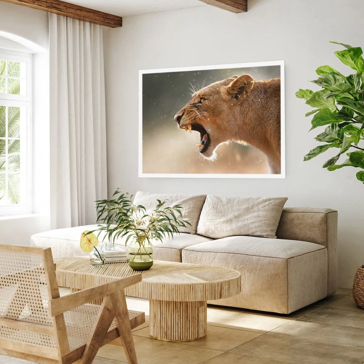 Poster - Probeer niet te luisteren - 100x70 cm