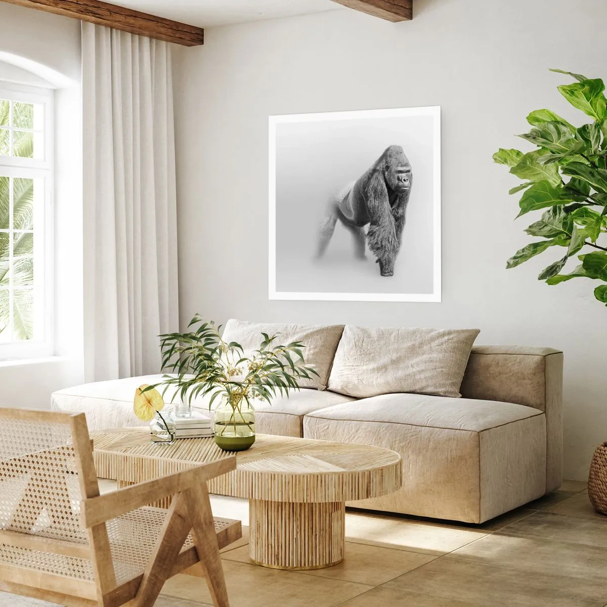 Poster - Vertrouwen in zijn kracht - 60x60 cm