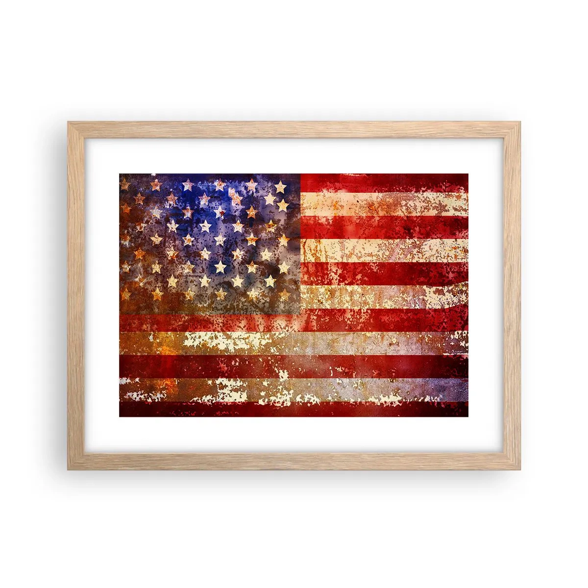 Een poster in een licht eiken lijst - Glorie vervaagt niet - 40x30 cm