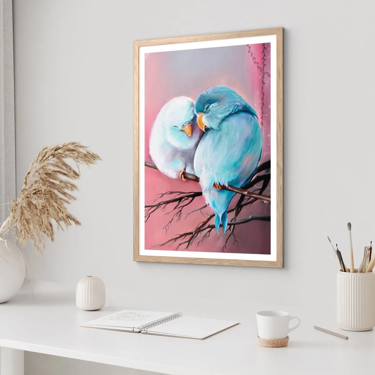Een poster in een licht eiken lijst - Wat kan ik hier toevoegen? ... - 40x50 cm