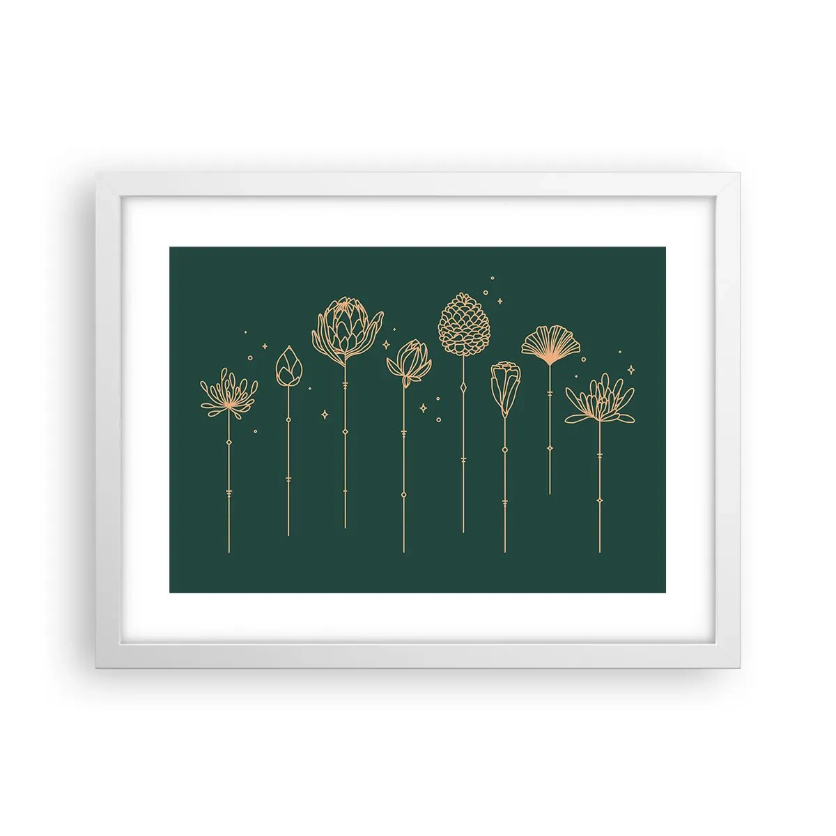 Poster in een witte lijst - Kruidenfamiie / Familie Ziółkowsi ?? - 40x30 cm