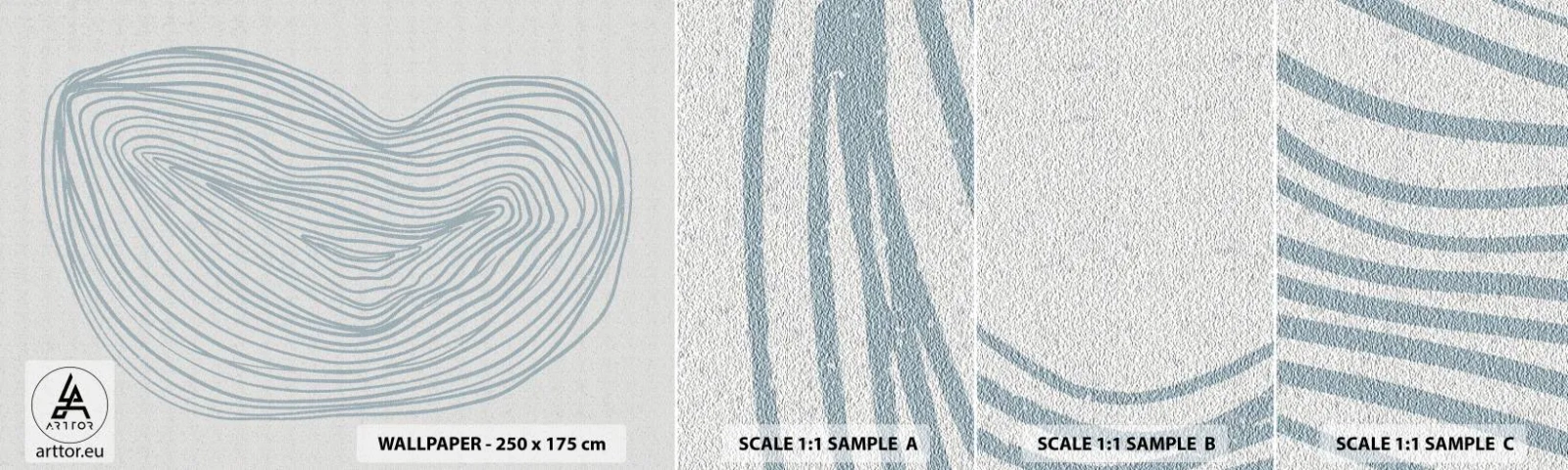 Fotobehang Staaltje Standard Eco - De glimlach van één druppel - Minimalisme, Boho, Deel - 100x30 cm