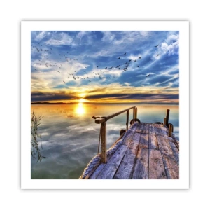 Poster - De wind gaat rusten - 60x60 cm