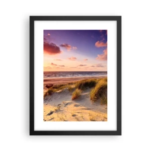 Poster in een zwarte lijst - De lucht ruikt al in de zomer - 30x40 cm