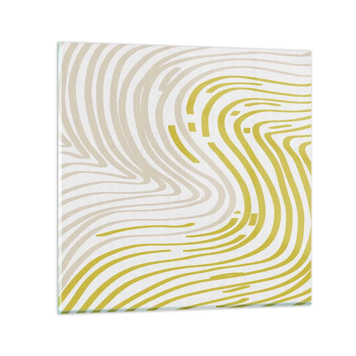Schilderen op glas - Een compositie met een zachte buiging - 30x30 cm