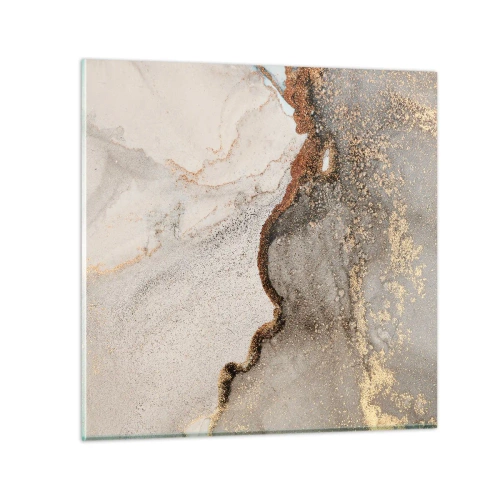 Schilderen op glas - Op de grens van kleuren - 60x60 cm