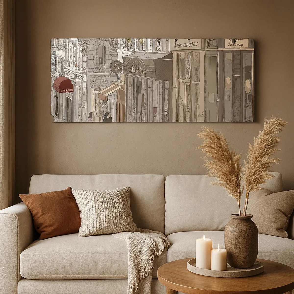 Schilderen op canvas - Stadsvreugde - 30x30 cm