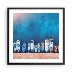 Poster in een zwarte lijst - In één rij - 50x50 cm