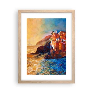 Een poster in een licht eiken lijst - Italiaanse sfeer - 30x40 cm