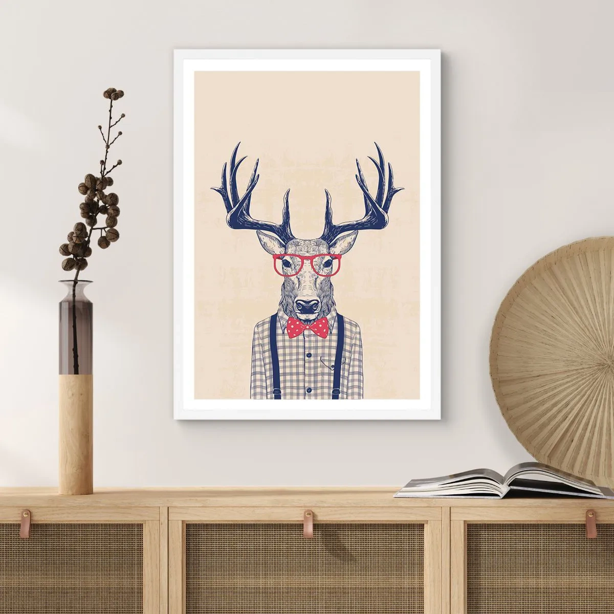 Poster in een witte lijst - Een grappig extravaganza - 61x91 cm