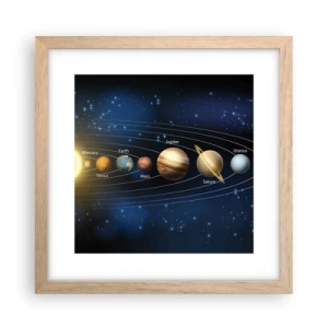 Een poster in een licht eiken lijst - Een van de tien - 30x30 cm