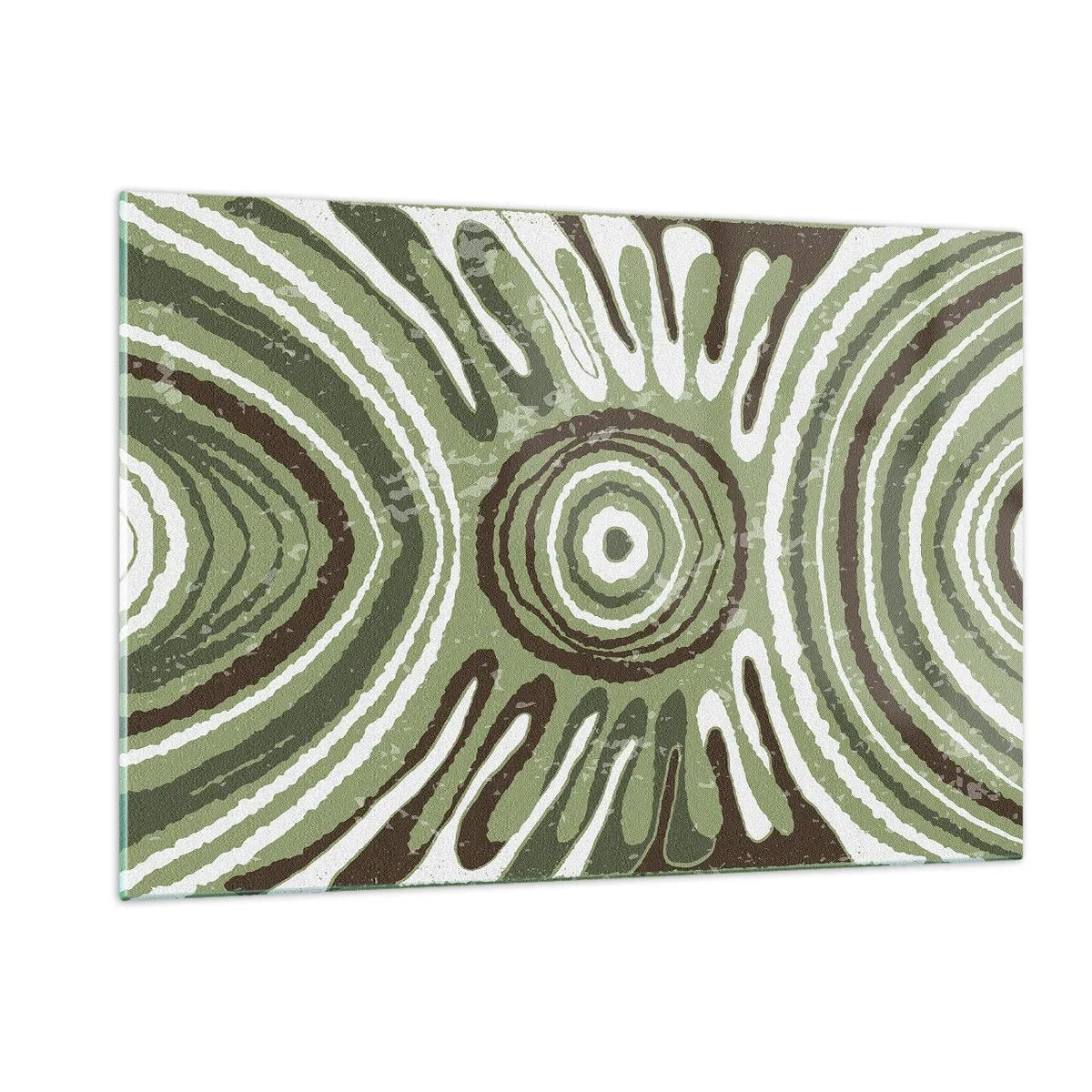 Schilderen op glas - Een explosie van emoties - 120x80 cm