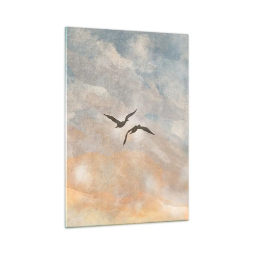 Schilderen op glas - Hemeldans - 70x100 cm
