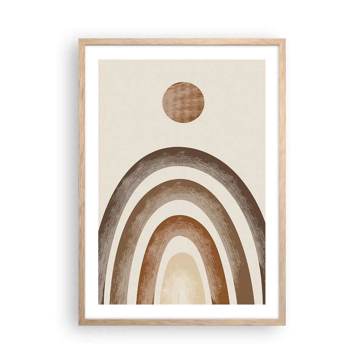 Een poster in een licht eiken lijst - In een sterrenstelsel ver, ver weg - 50x70 cm