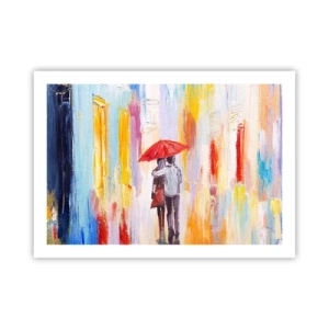 Poster - Laat het maar regenen - 70x50 cm