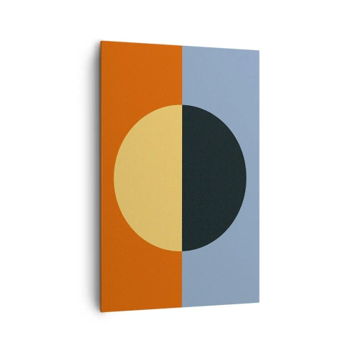Schilderen op canvas - Een compositie van warmte en koelte - 80x120 cm