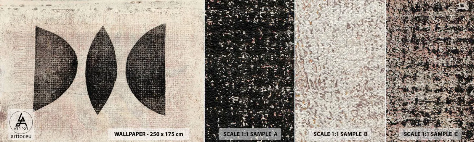 Fotobehang Monster Premium Canvas - etnische abstractie - Abstractie, Deel, Moderne kunst - 100x30 cm