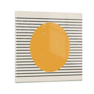 Schilderen op glas - De kracht van eenvoud - 40x40 cm