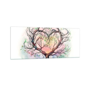 Schilderen op glas - Samen tegen de stormen - 100x40 cm