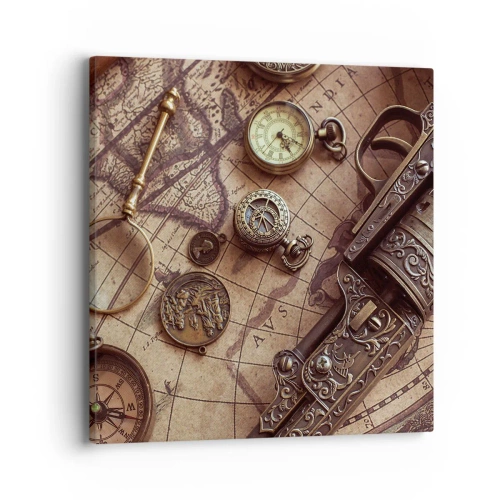 Schilderen op canvas - Avontuur roept - 40x40 cm