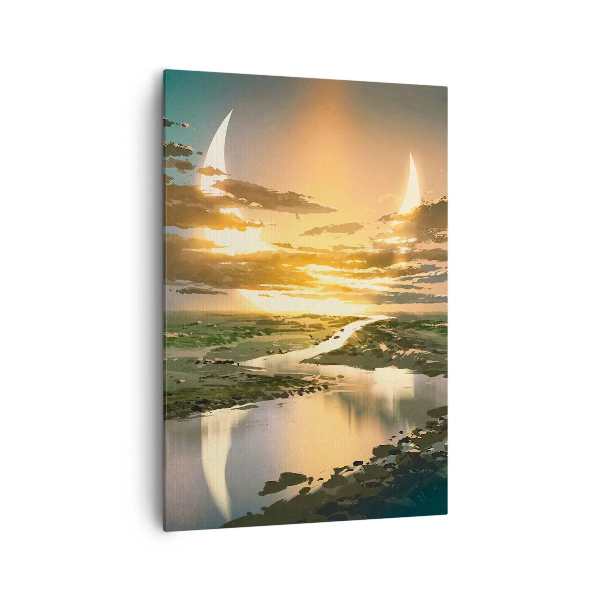 Schilderen op canvas - Ergens in een sterrenstelsel ver, ver weg - 70x100 cm