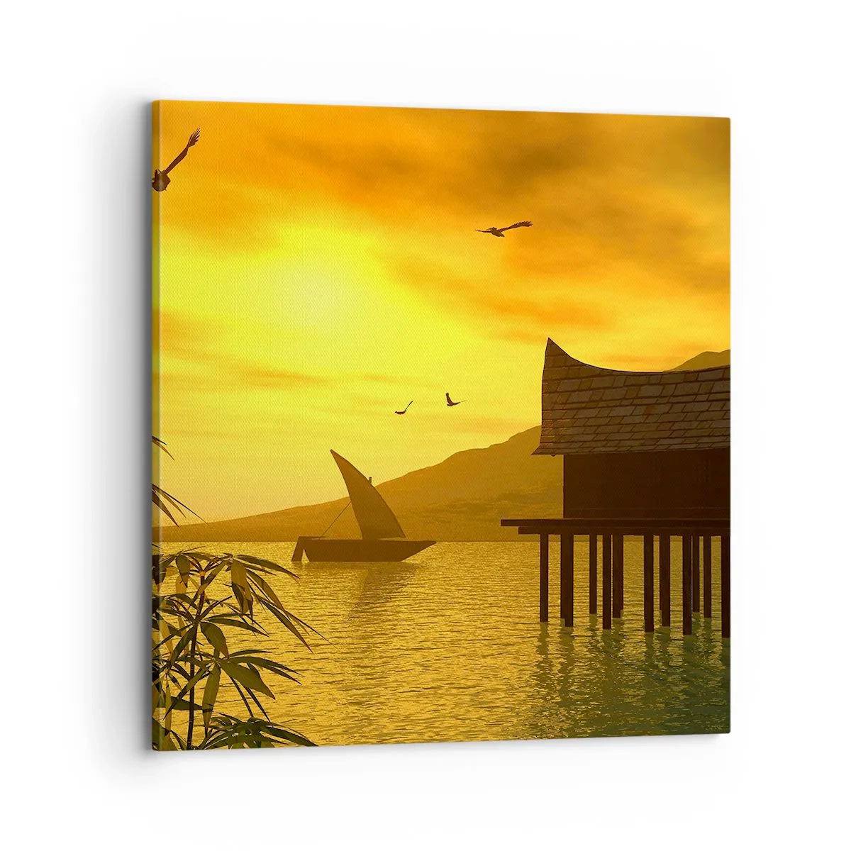 Schilderen op canvas - De verlangde vrede - 70x70 cm