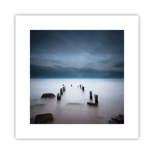 Poster - Peinzend meer - 30x30 cm